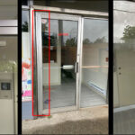 Before and After: Regular door hinges replaced with Continuous hinge